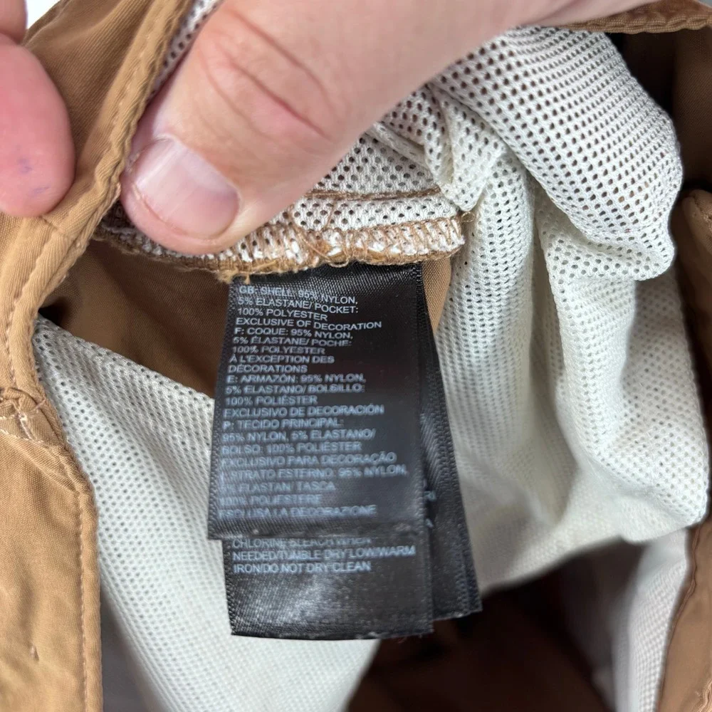 The North Face Sprag 5 Pocket Pants Mens 32x31 Brown Hiking Outdoor Performance